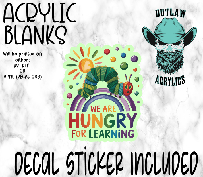 Hungry Learning Acrylic & Decal Set