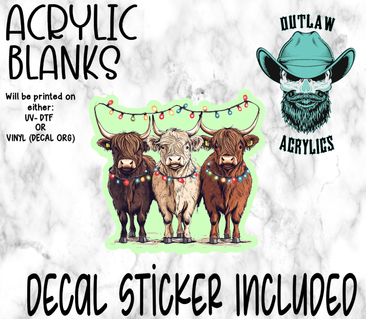 Highland Lights Acrylic & Decal Set
