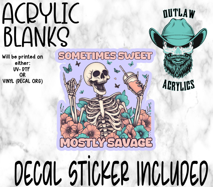 Mostly Savage Acrylic & Decal Set