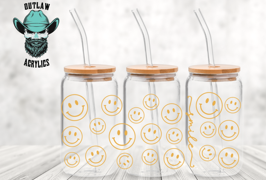 Gold Smiley Face Wrap