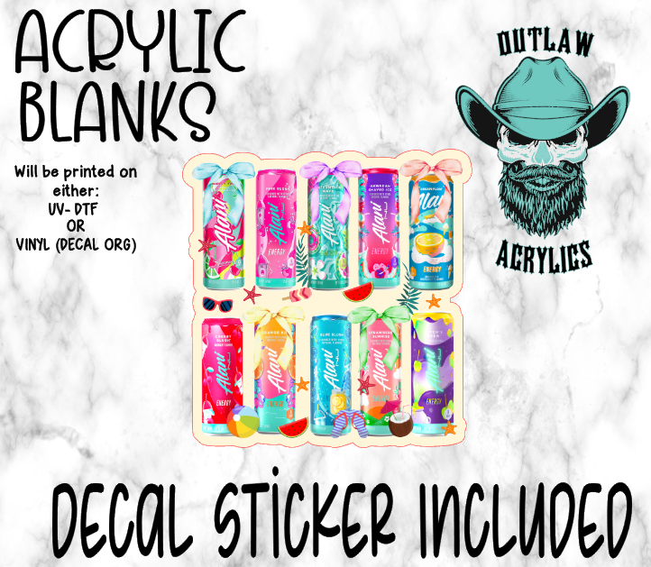 A Drinks Acrylic & Decal Set