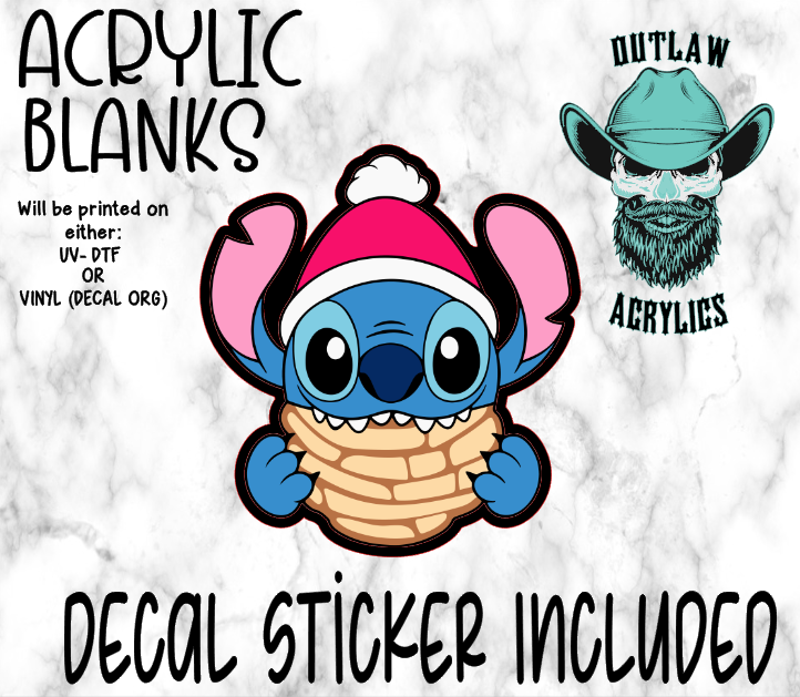 Concha Santa Blue Alien Acrylic & Decal Set
