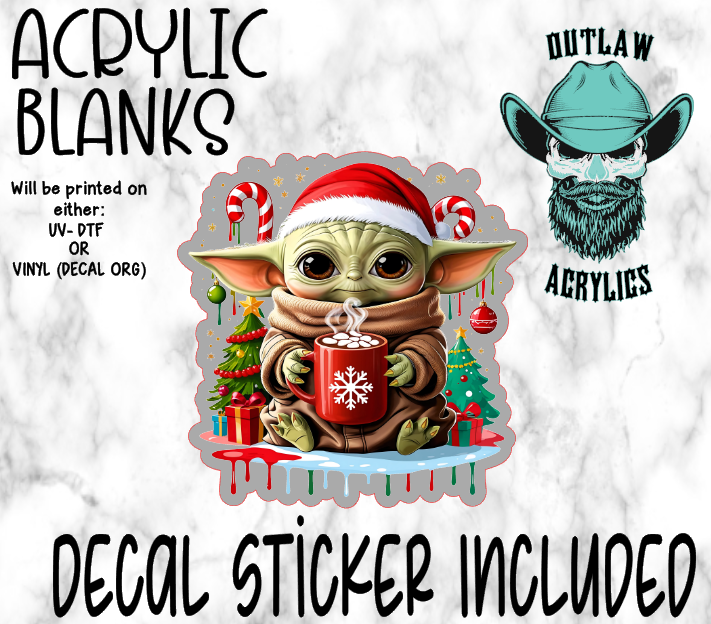 Baby Alien Christmas Acrylic & Decal Set