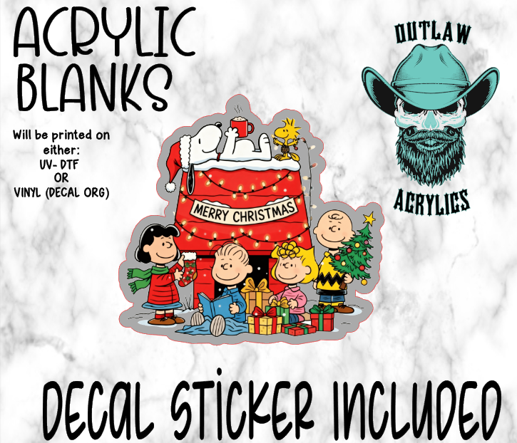 Merry Christmas Charlie Acrylic & Decal Set