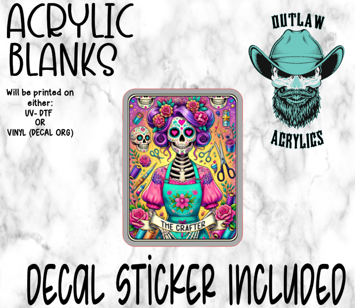 The Crafter Acrylic & Decal Set