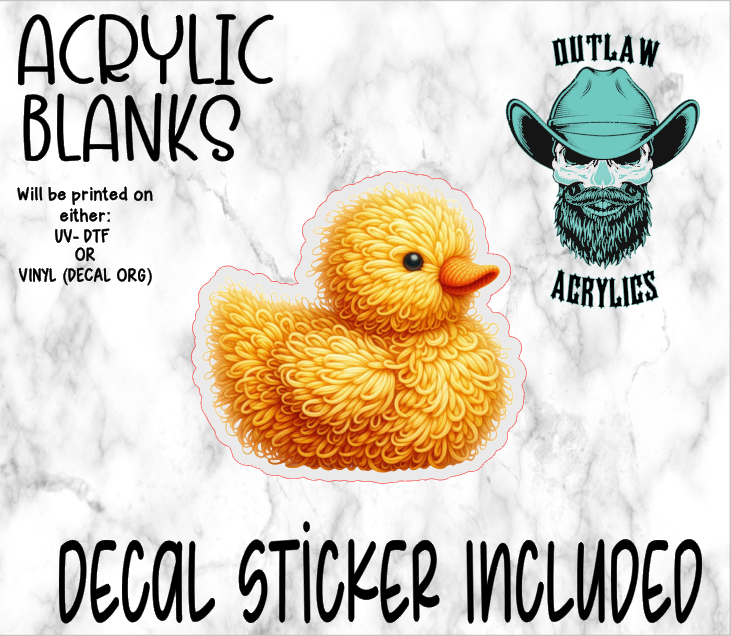 Yarn Duck Acrylic & Decal Set