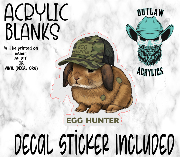 Egg Hunter Acrylic & Decal Set