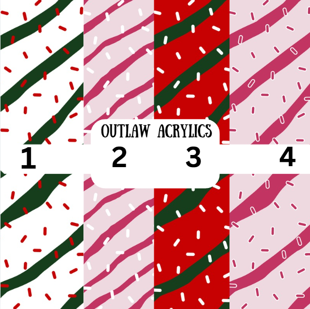 Christmas Tree Cake Sprinkles Vinyl