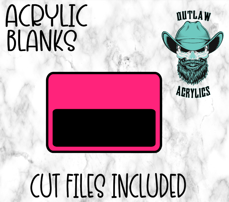 Name Tag Badge Reel Acrylic