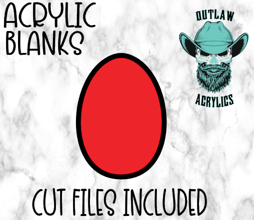 Egg Badge Reel Acrylic