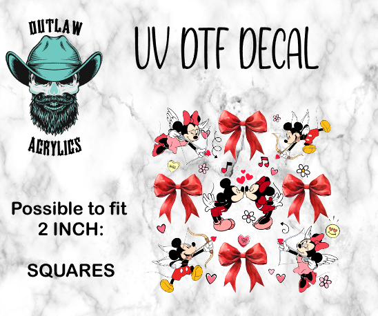 Mouse In Love Decal/Transfer