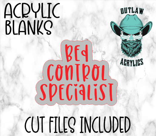 Bed Control Specialist Badge Reel Acrylic