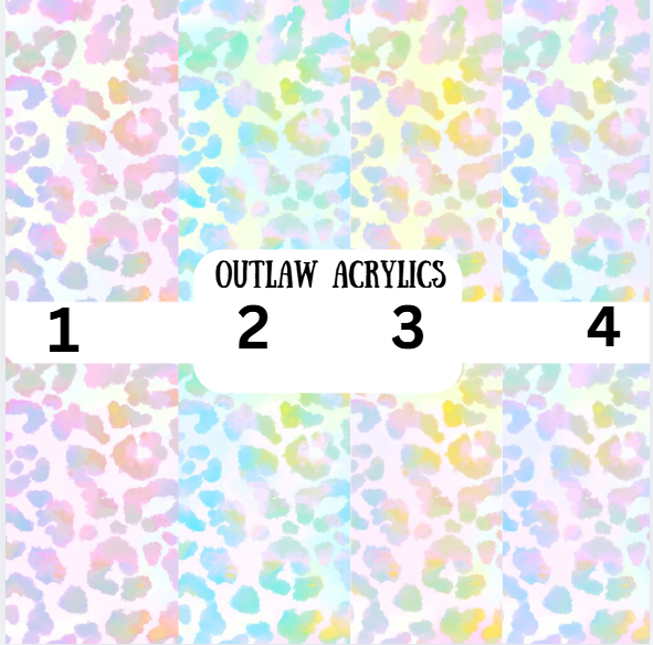 Leopard Tie Dye Vinyl