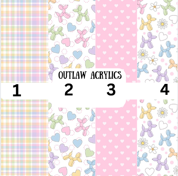 Pastel Balloon Dog Vinyl