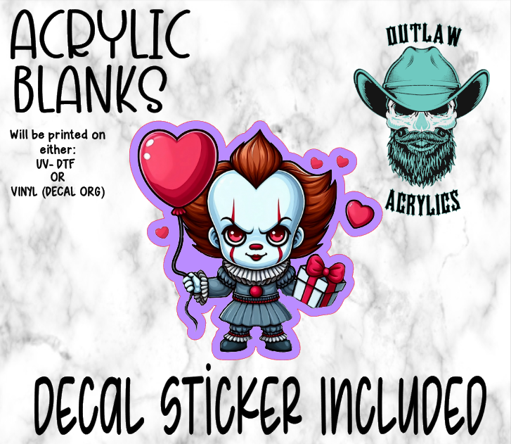 Valentine Penny Acrylic & Decal Set