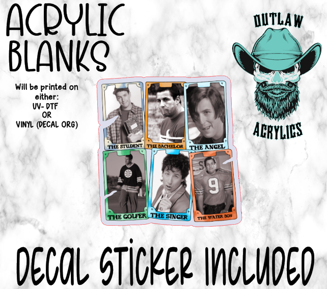 Adam Tarot Acrylic & Decal Set