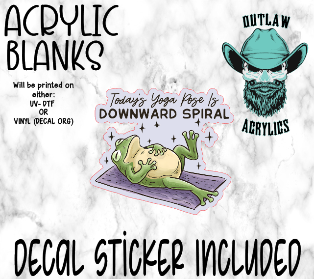 Downward Spiral Acrylic & Decal Set