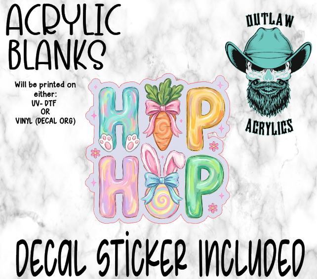 Pastel Brushed Hip Hop Acrylic & Decal Set