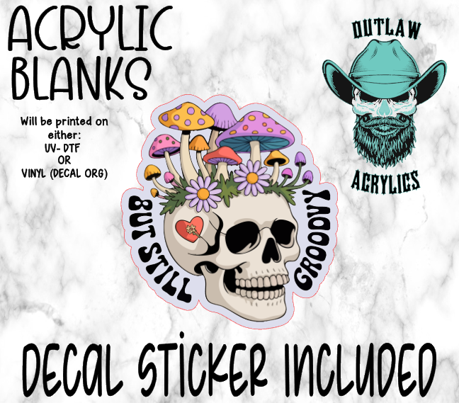 Shroom But Groovy Acrylic & Decal Set