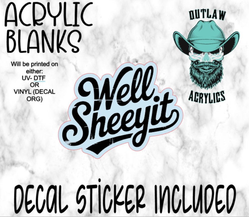 Well, Sheeyit Acrylic & Decal Set
