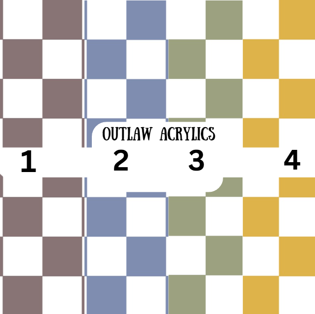 Neutral Checkered Vinyl
