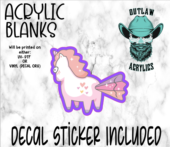 Sparkle Farts Acrylic & Decal Set