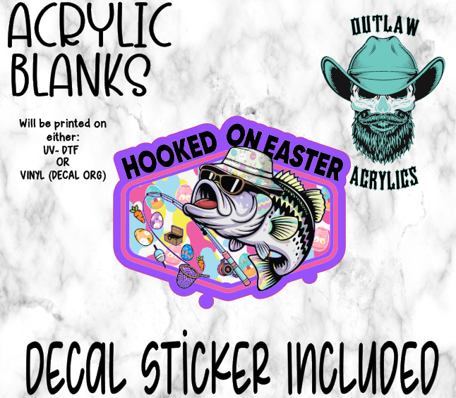 Hooked On Easter Acrylic & Decal Set