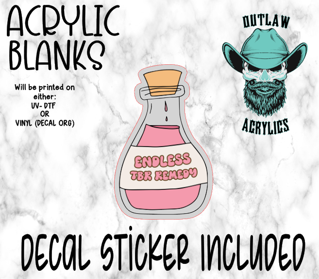 Endless TBR Remedy Acrylic & Decal Set