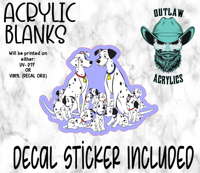 Dalmatians Acrylic & Decal Set