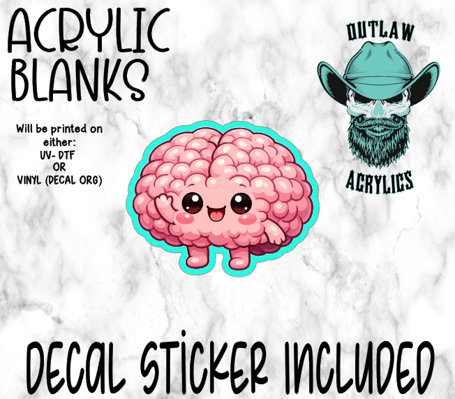 Happy Brain Acrylic & Decal Set