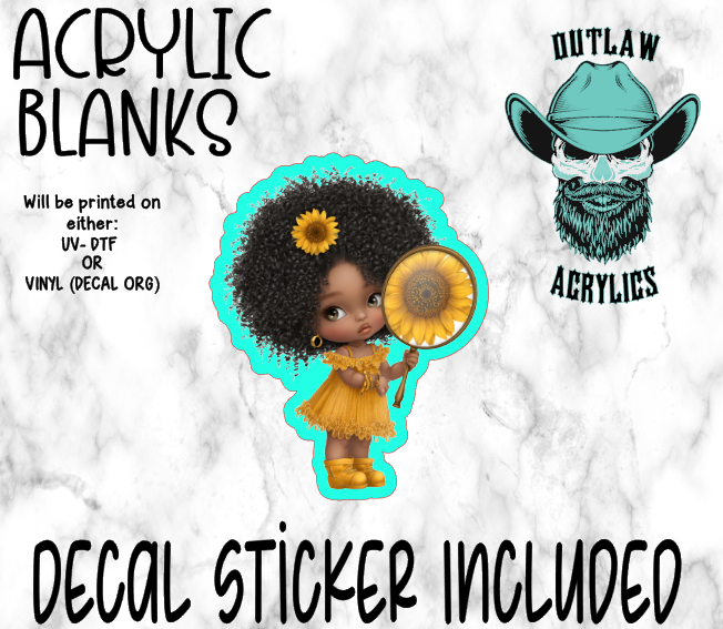 Lil Diva Acrylic & Decal Set