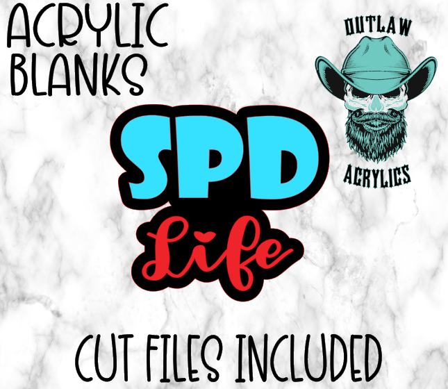 Spd Life Badge Reel Acrylic