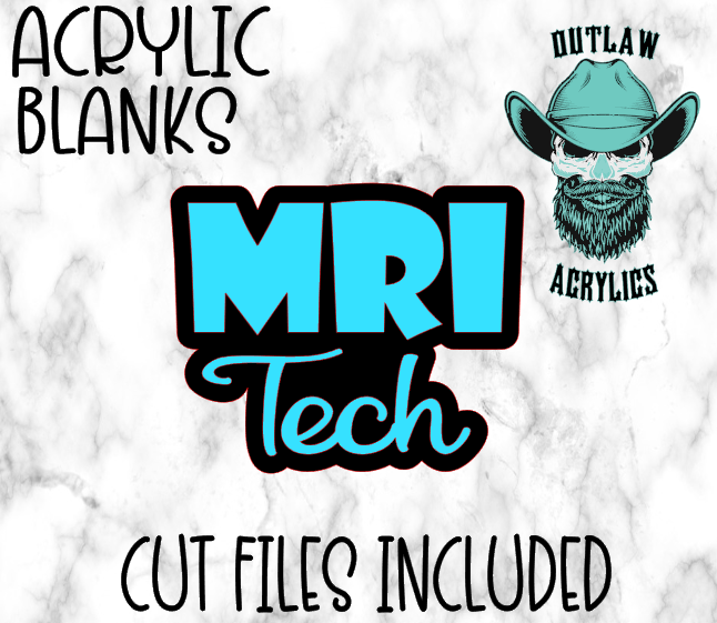 Mri Tech Badge Reel Acrylic