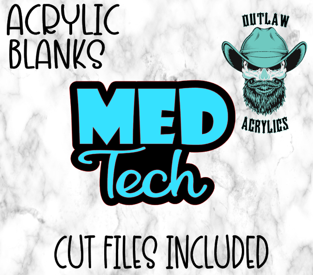 Med Tech Badge Reel Acrylic