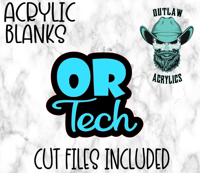 Or Tech Badge Reel Acrylic