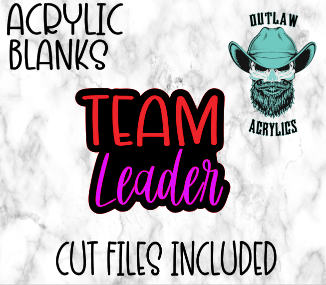 Team Leader Badge Reel Acrylic