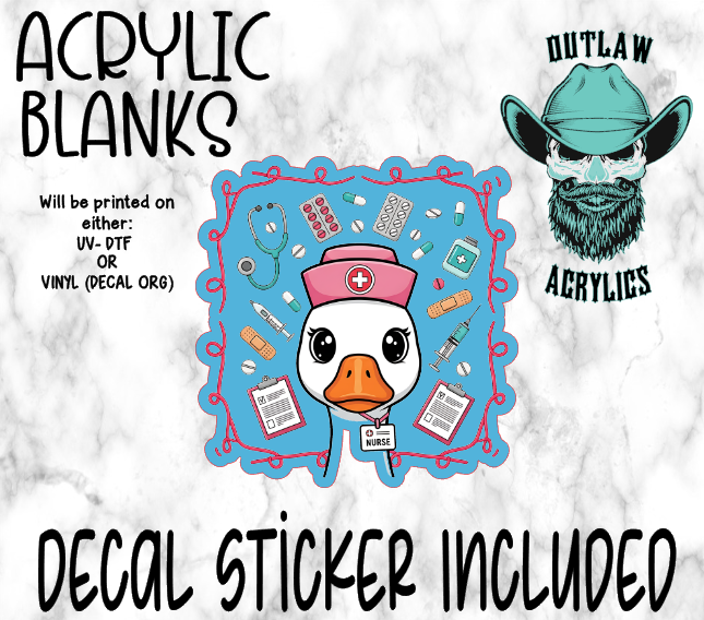 Goose Nurse Acrylic & Decal Set