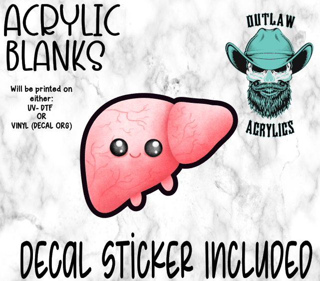 Happy Liver Acrylic & Decal Set