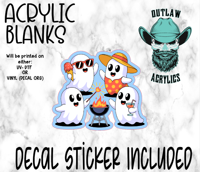 Ghost Camp Fire Acrylic & Decal Set