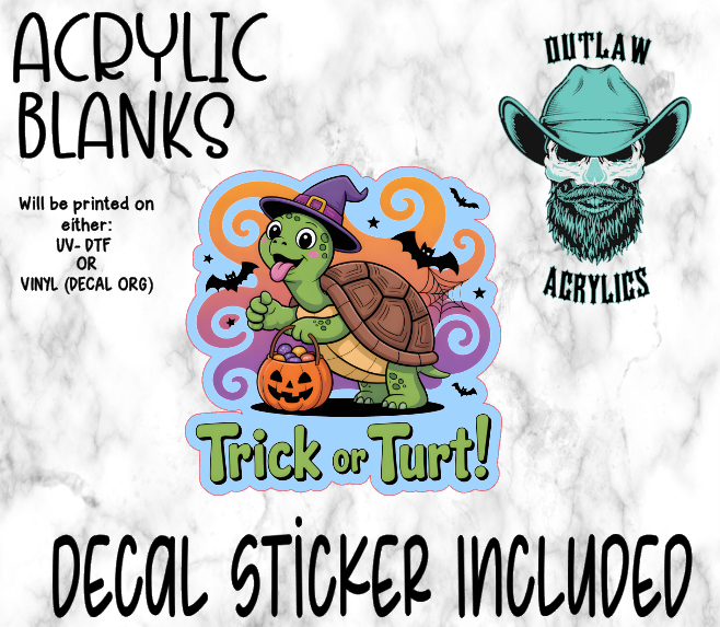 Trick Turt Acrylic & Decal Set