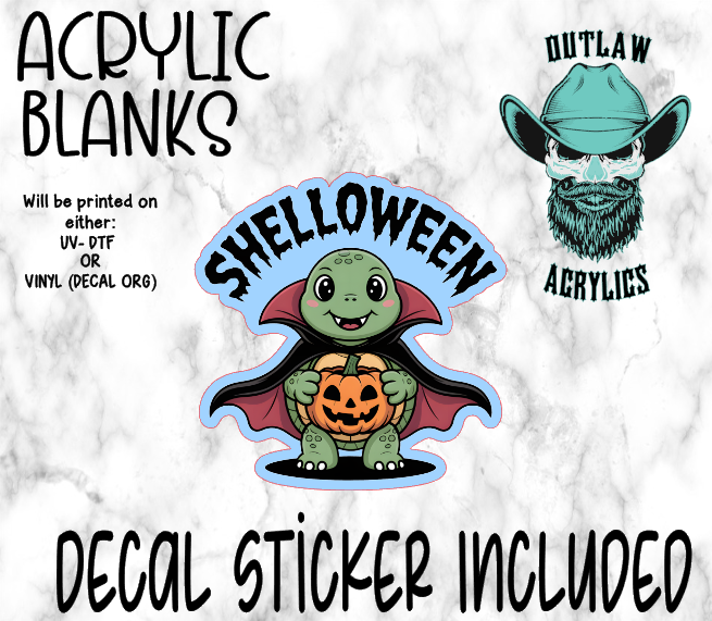 Drac Shell Ween Acrylic & Decal Set