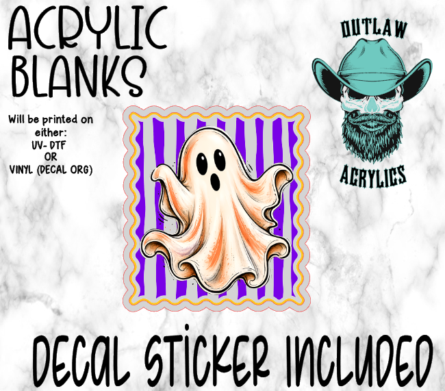 Ghost Stamp Acrylic & Decal Set