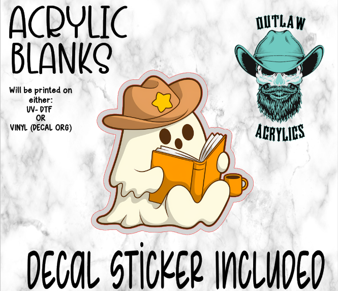 Cowboy Ghost Reader Acrylic & Decal Set