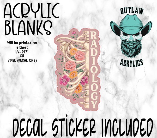 Floral Radiology Acrylic & Decal Set