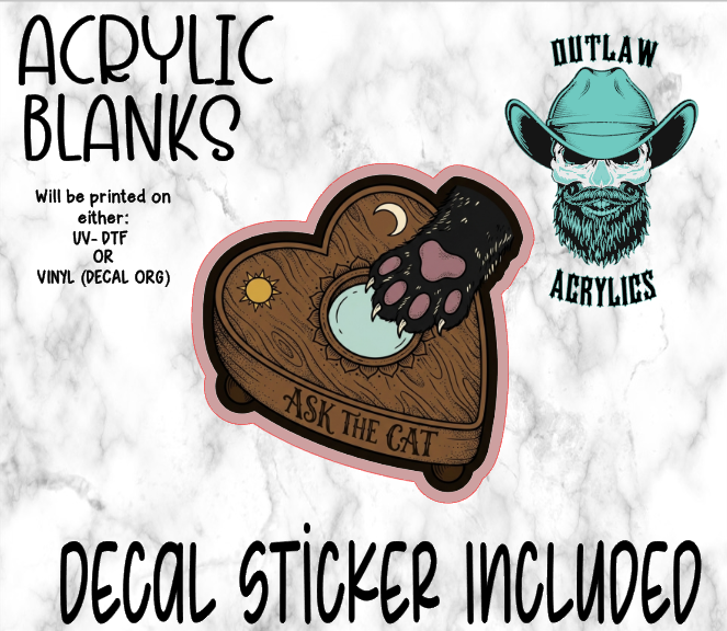 Ask The Cat Acrylic & Decal Set