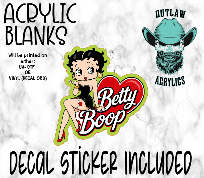 Lady B Acrylic & Decal Set