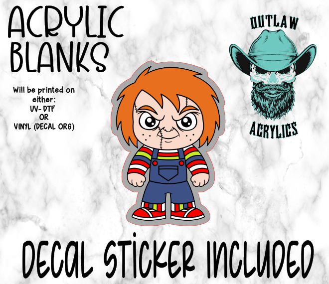 Chibi Chuck Acrylic & Decal Set