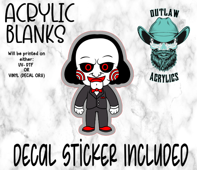 Chibi Saw Acrylic & Decal Set