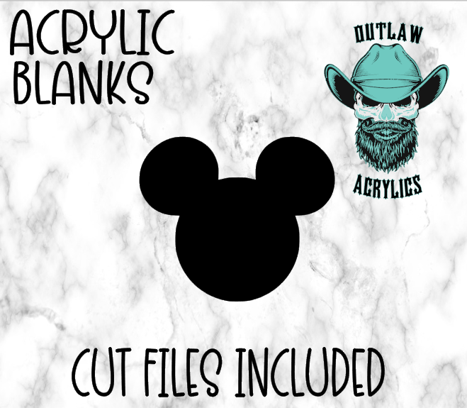 Triple Circles Badge Reel Acrylic