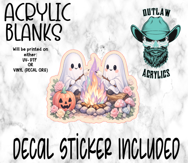 Roasted Mello Ghosts Acrylic & Decal Set